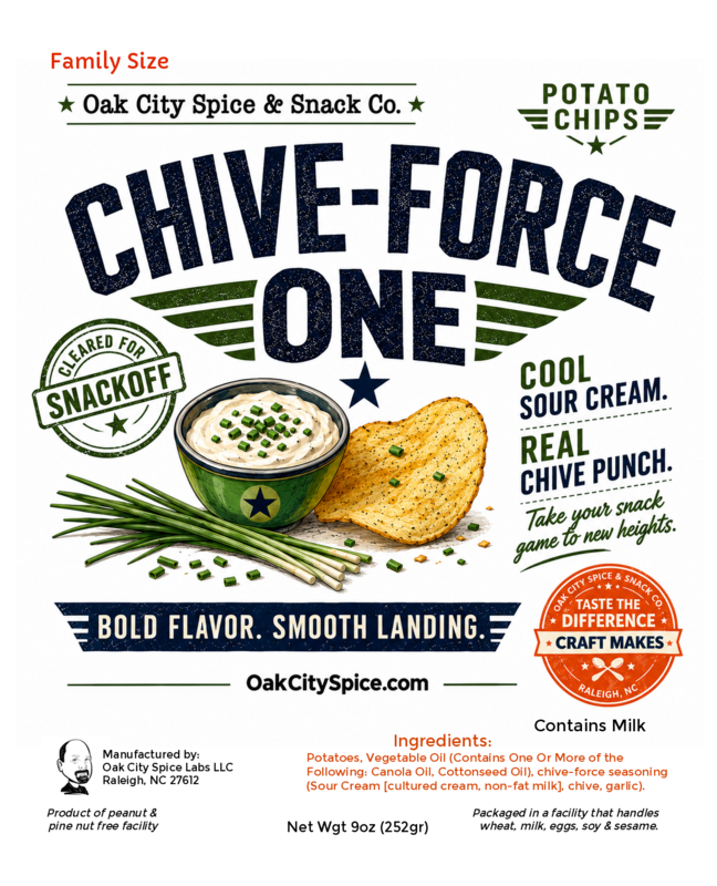 Chive-Force One Potato Chips