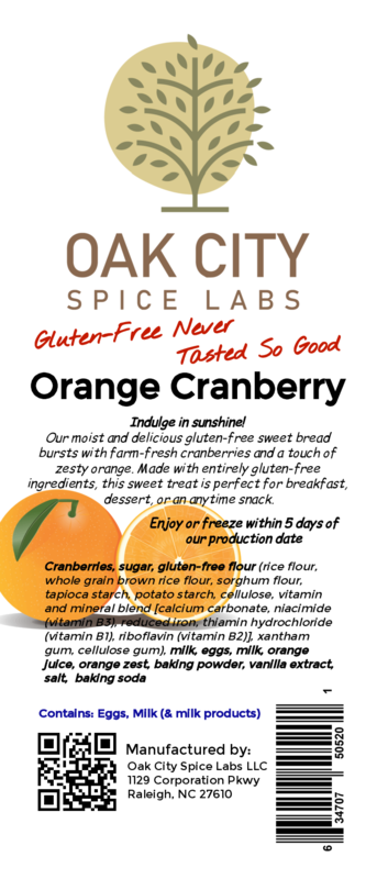 Orange Cranberry Gluten-Free Bread
