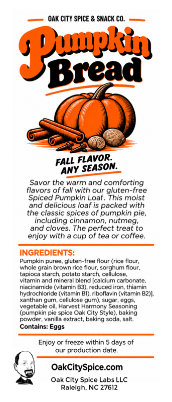 Pumpkin Bread - Gluten-Free